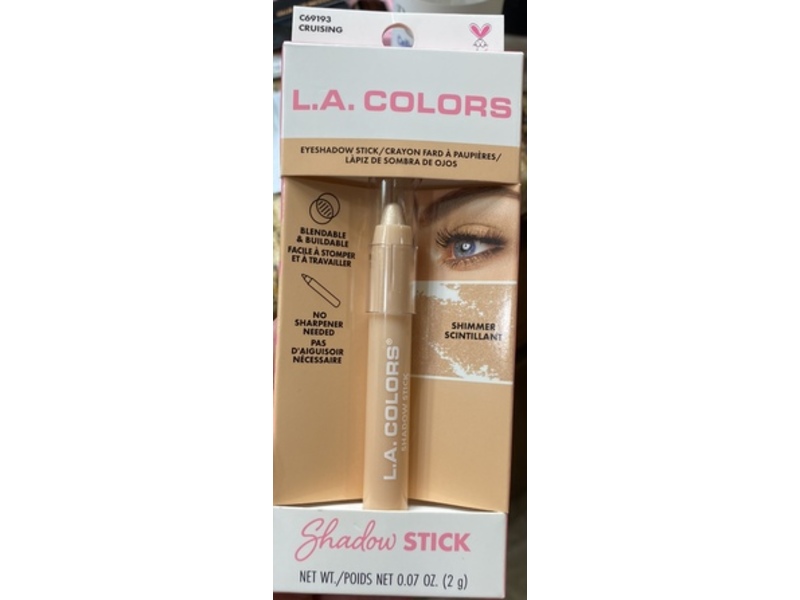 LA Colors Eyeshadow Stick & Eyeliner, Cruising, 0.07 oz/2 g