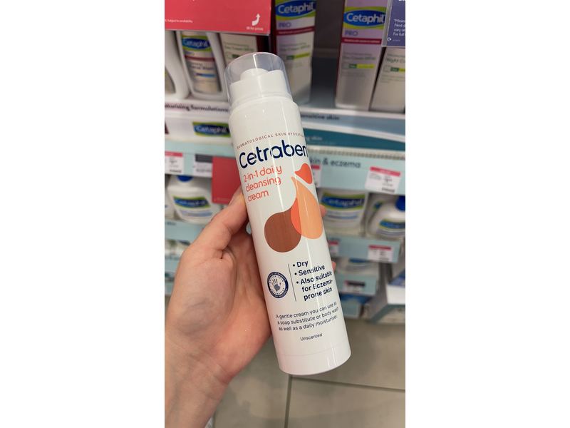 Cetraben 2-In-1 Daily Cleansing Cream, 200 mL