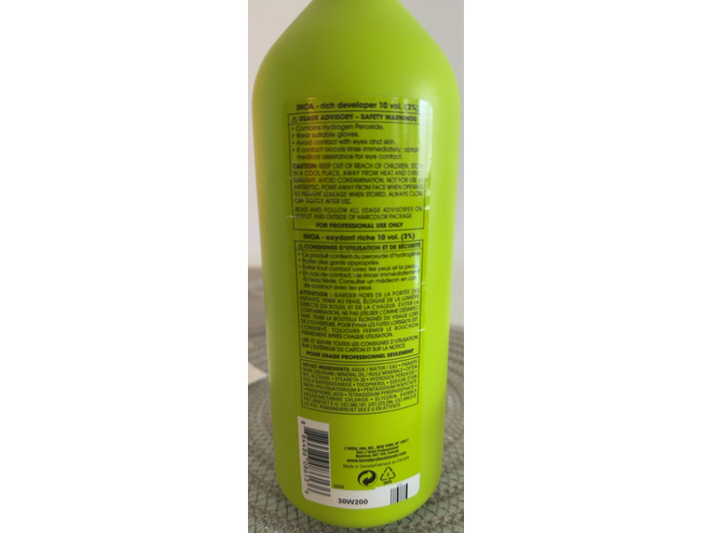 L'Oreal Inoa Rich Developer 10 Volume, 32 fl oz/946 mL