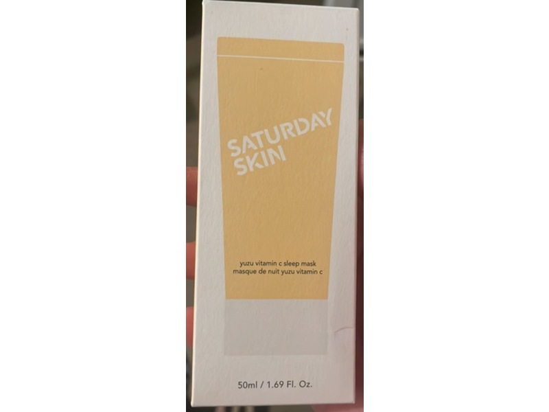 Saturday Skin Sleep Mask, Yuzu Vitamin C, 1.69 fl oz/50 mL