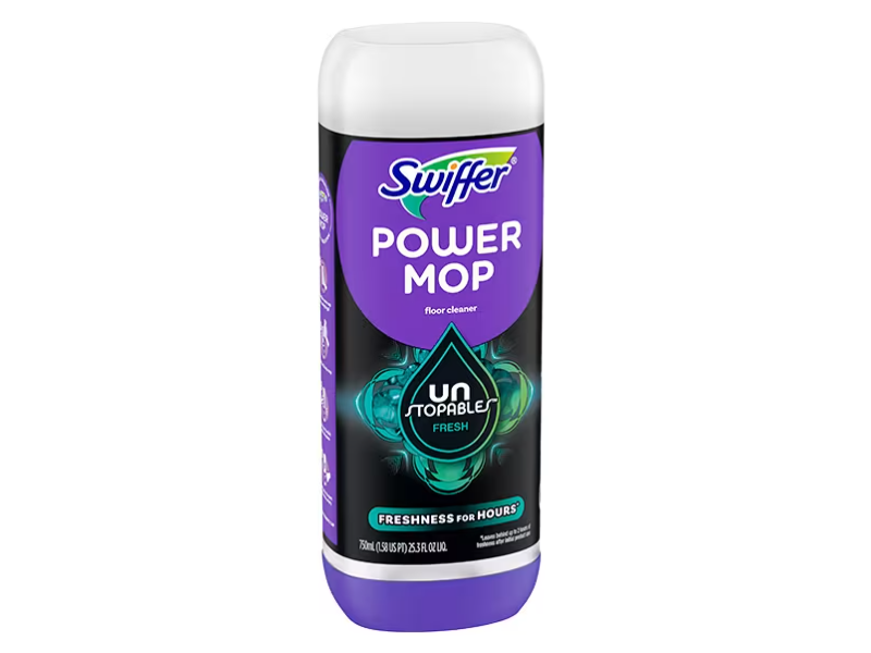 Swiffer Unstopables Power Mop Floor Cleaner, Fresh, 25.3 fl oz/750 mL, Pack Of 2