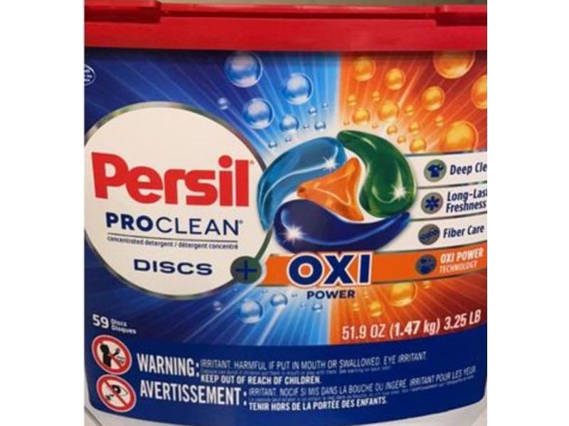 Persil Persil Discs Laundry Detergent Pacs, Oxi Power, 51.9 oz/1.47 kg, 59 Count