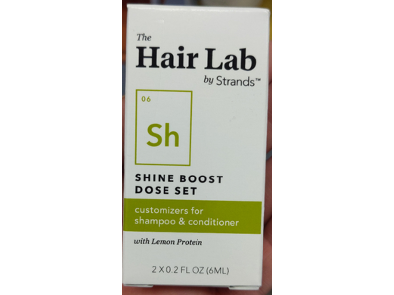 The Hair Lab By Strands Shine Boost Dose Set, Lemon Protein, 0.2 fl oz/6 mL