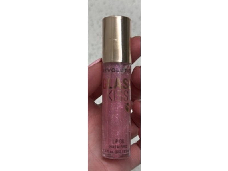 Makeup Revolution Glass Kiss Lip Oil, Fairytale, 0.18 fl oz/5.5 mL