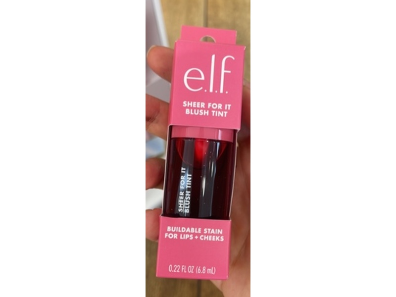 e.l.f. Sheer For It Blush Tint, Left On Red, 0.22 fl oz/6.8 mL