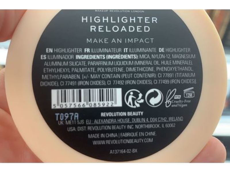 Revolution Makeup Revolution London Highlighter Reloaded, Make An Impact, 0.35 oz/10 g