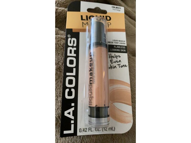 L.A. Colors Liquid Makeup, True Beige, 0.42 fl oz/12 mL