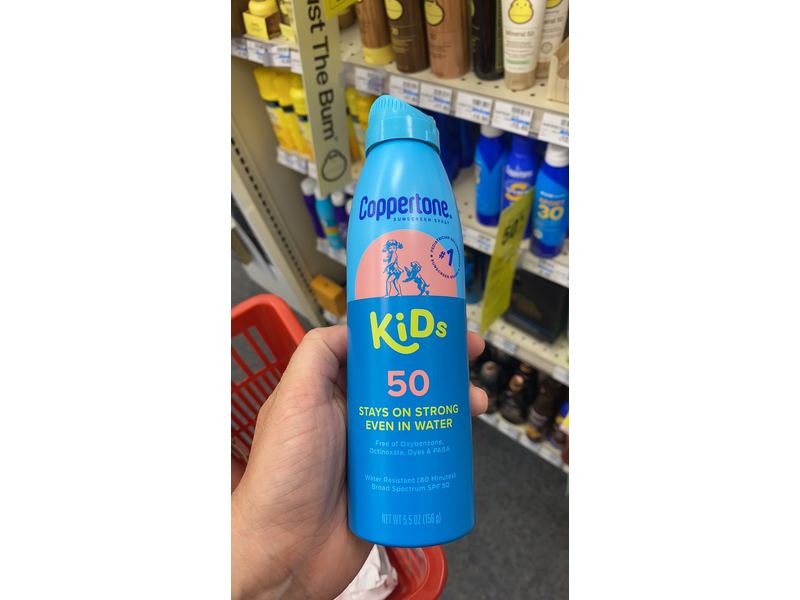 Coppertone Kids Sunscreen Spray, SPF 50, 5.5 oz/156 g