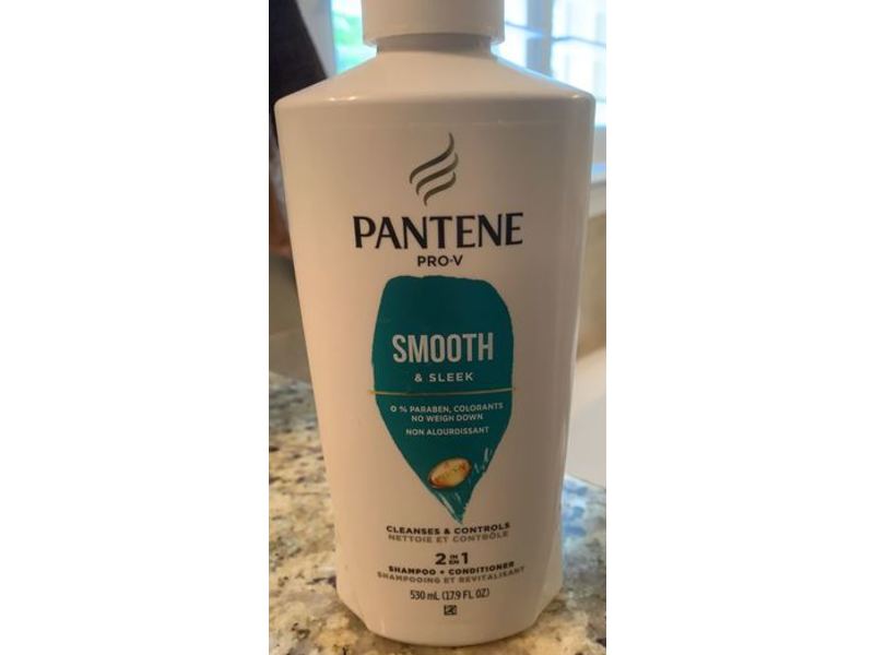 Pantene Pro-V Smooth & Sleek Shampoo + Conditioner, 17.9 fl oz/530 mL
