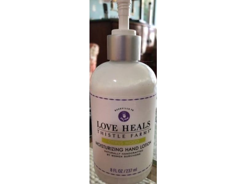 Thistle Farm Love Heals Moisturizing Hand Lotion, Citrus Wood, 8 fl oz/237 mL