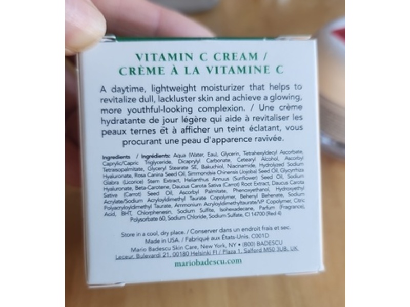 Mario Badescu Vitamin C Cream, 1fl oz/28 g