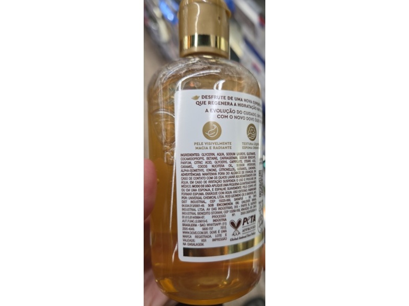 Dove Intense Hydration & Gentle Cleansing Bath Oil, 240 mL