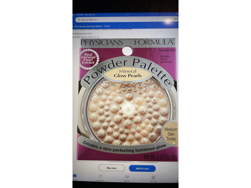 Physicians Formula Mineral Glow Pearls Powder Palette, 7043 Bronze Pearl, 0.28 oz/8 g