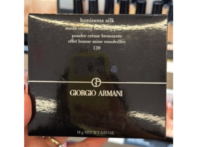 Giorgio Armani Luminous Silk Sunlit Creamy Bronzing Powder, 120 Sunbathed Dune, 0.63 oz/18 g