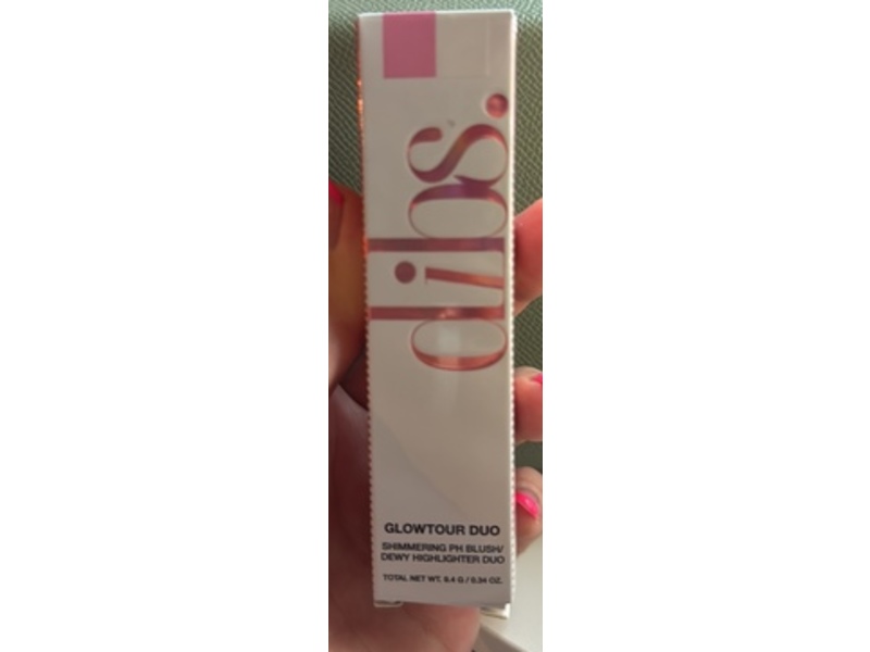 Dibs Glowtour Duo Shimmering Ph Blush/Dewy Highlighter Duo, Aura, 0.34 oz/9.4 g