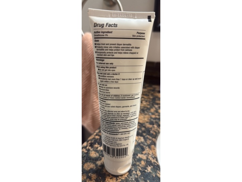 Smith & Nephew Secura Dimethicone Protectant Cream, 4 oz/114 g