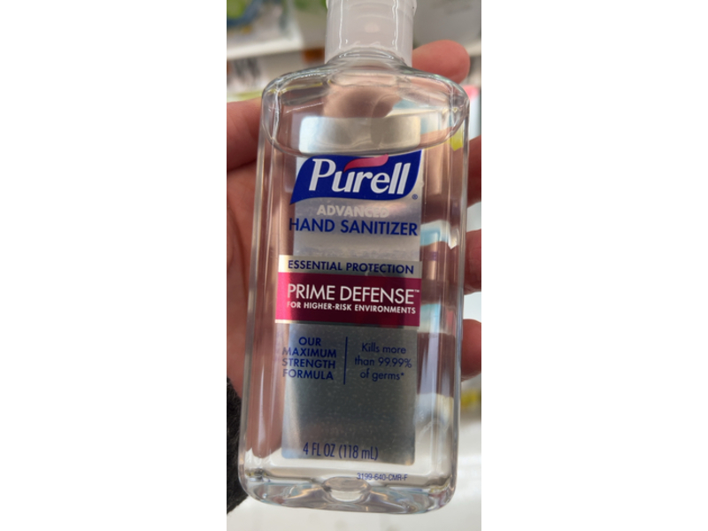 Purell Prime Defense Advanced Hand Sanitizer, 4 fl oz/118 mL, Pack Of 6
