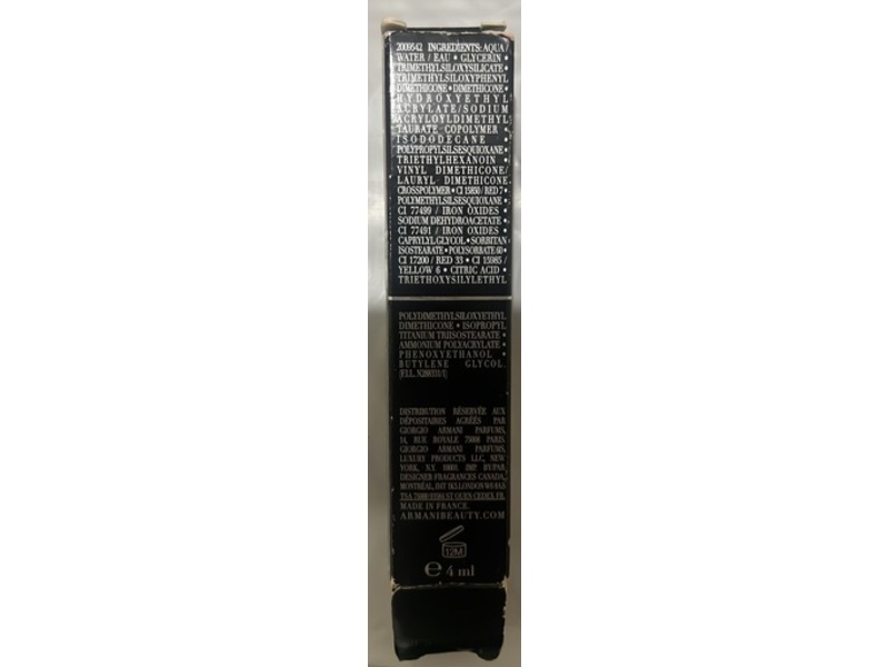 Armani Lip Maestro Satin Long-Lasting Lipstick, 12 Secret Date, 0.13 oz