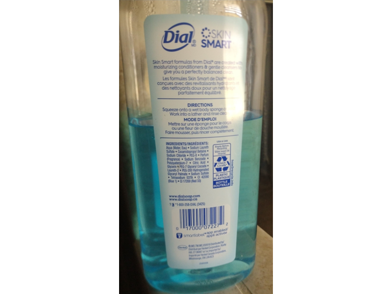 Dial Hydrating Body Wash, Spring Water, 35 fl oz/1.03 L