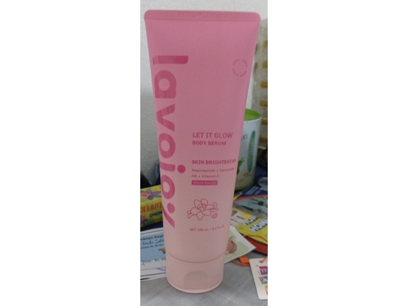 Lavojoy Let It Glow Skin Brightening Body Serum, Black Opium, 8 fl oz/180 mL