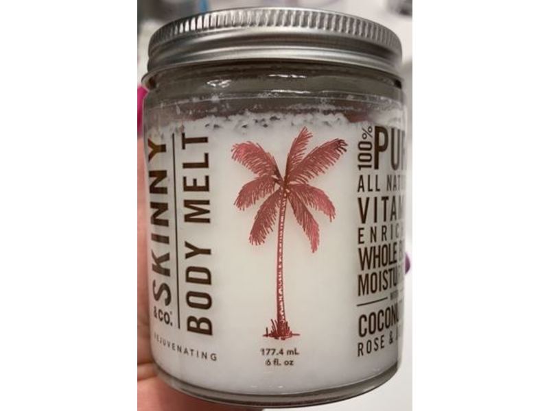 Skinny & Co. Rejuvenating Body Melt, Rose & Jojoba, 6 fl oz/177.4 mL