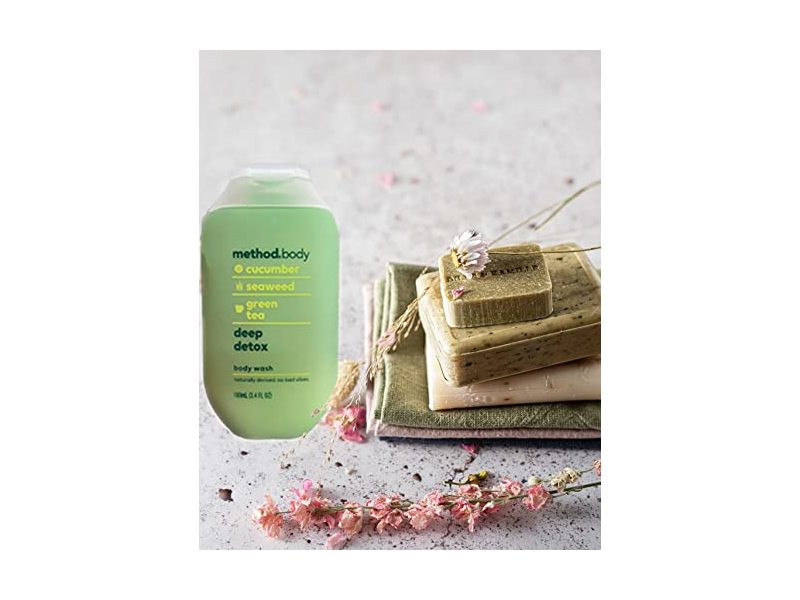 Method Body Wash -Deep Detox 3.4 oz, 100mL, Pack of 6