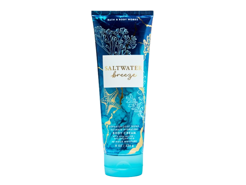 Bath & Body Works Ultimate Hydration Body Cream, Saltwater Breeze, 8 oz/226 g