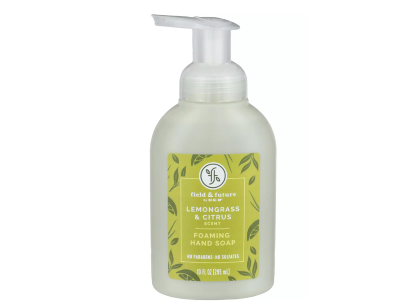 Heb Field & Future Foaming Hand Soap, Lemongrass & Citrus Scent, 10 fl oz/295 mL