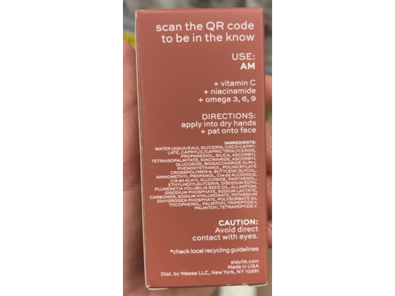 Itk Brightening Vitamin Serum, 1 fl oz/30 mL