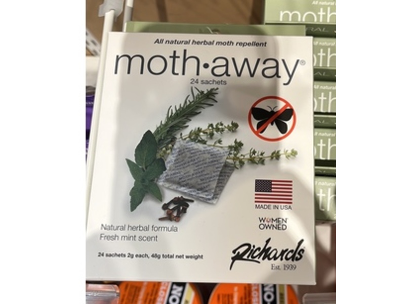Richards Moth Away Sachets, 24 Counts, 48 g