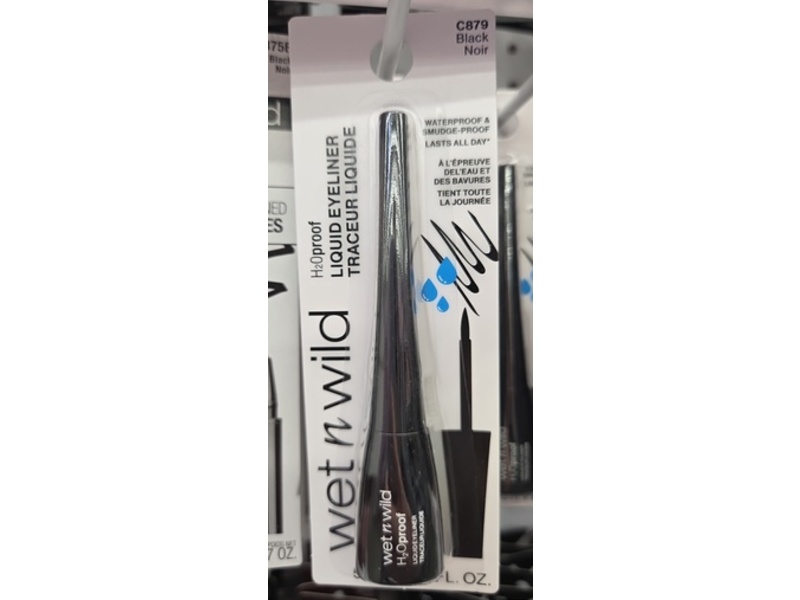 Wet N Wild H2o Proof Liquid Eyeliner, Black Noir, 0.17 oz/5 mL