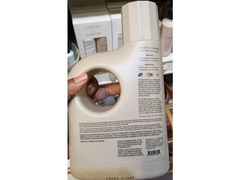 L'AVANT Collective High Performing Laundry Detergent, Ambre Santal, 35 Loads, 30 oz/887 mL