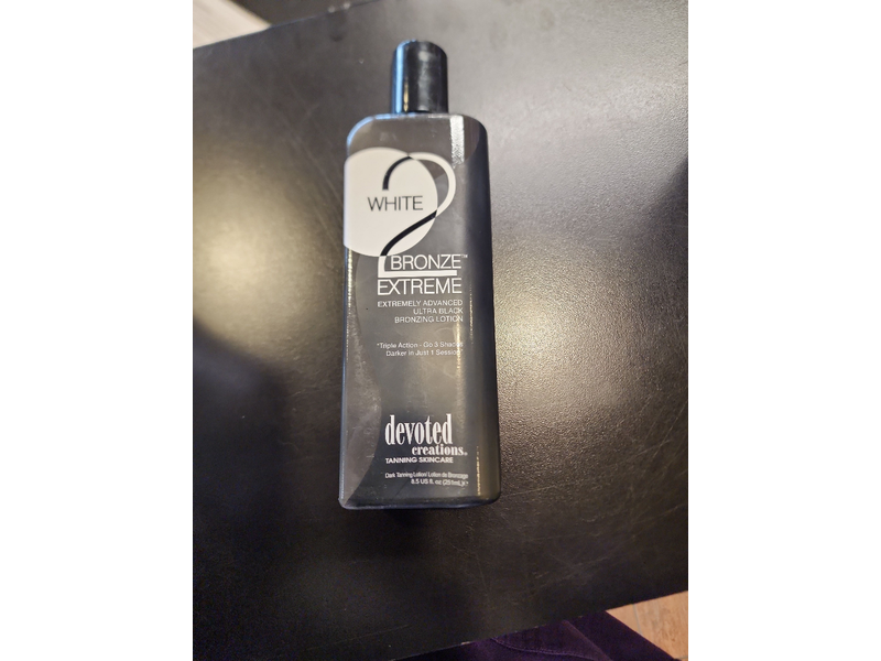 Devoted Creation White 2 Extreme Advance Black Bronzer, Go 3 Shades Darker, 8.5 fl oz/251 mL