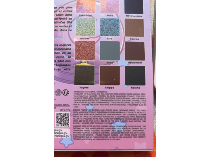 Rude Cat Girl Chronicles Pressed Pigments & Shadows Palette, 0.77 oz/22 g