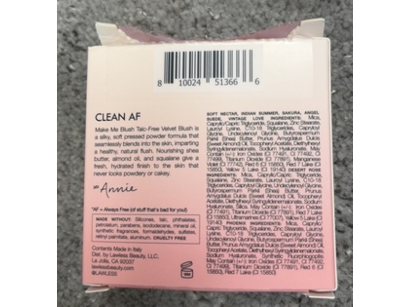 Lawless Make Me Blush Velvet Blush, Phoenix, 0.18 oz/5.5 g