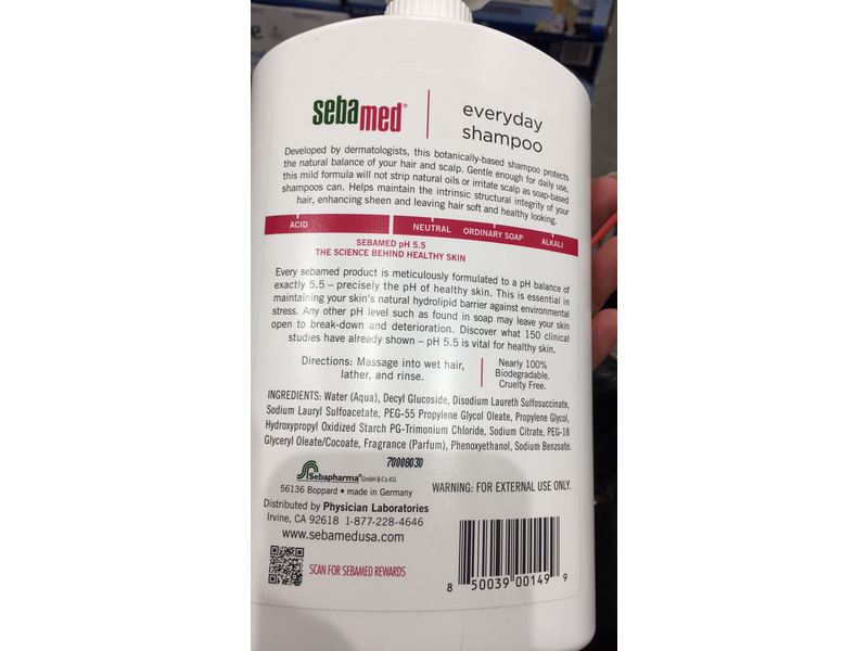 Sebamed Everyday Shampoo, 33.8 oz.