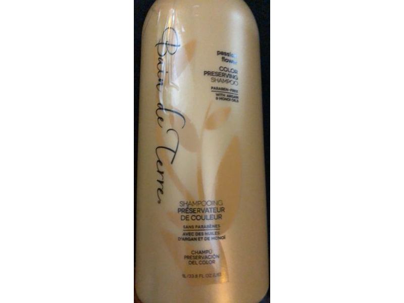 Bain De Terre Color Preserving Shampoo, Passion Flower, 33.8 fl oz/1 L