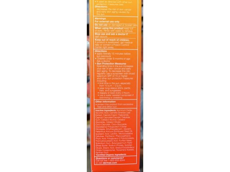 Derma-E Sun Defense Mineral Sunscreen, SPF 30, 4 oz/113 g