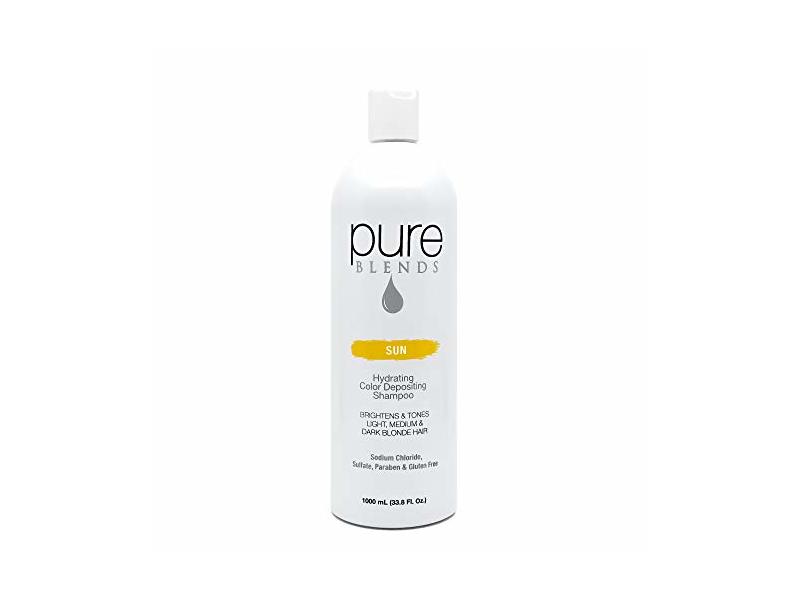 Pure Blends Hydrating Color Depositing Shampoo, Sun, 33.8 fl oz/1000 mL
