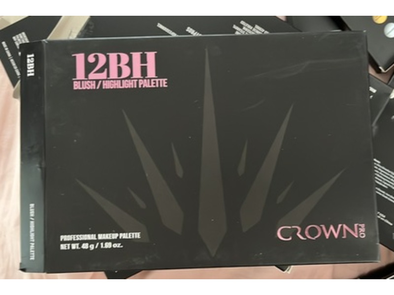 Crown Brush 12BH Blush/Highlight Palette, 1.69 oz/48 g