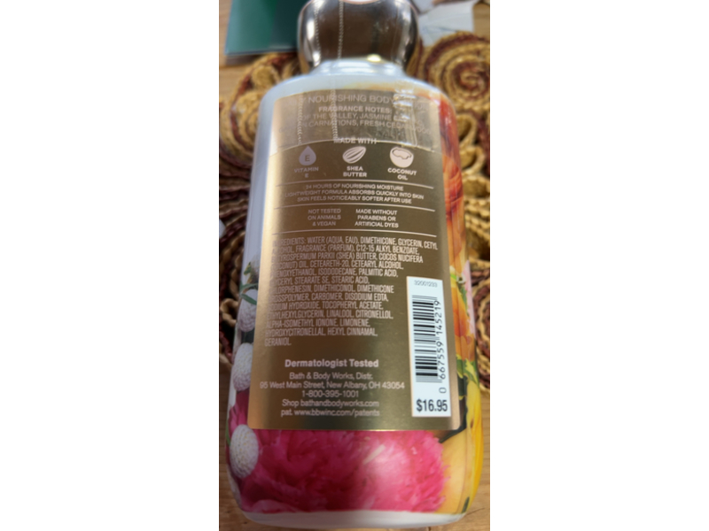 Bath & Body Works Brightest Bloom Body Lotion, Shea Butter + Coconut Oil, 8 fl oz/236 mL