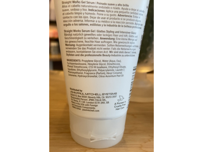 Paul Mitchell Smooth Straight Works Serum Gel, 5.1 fl oz/150 mL