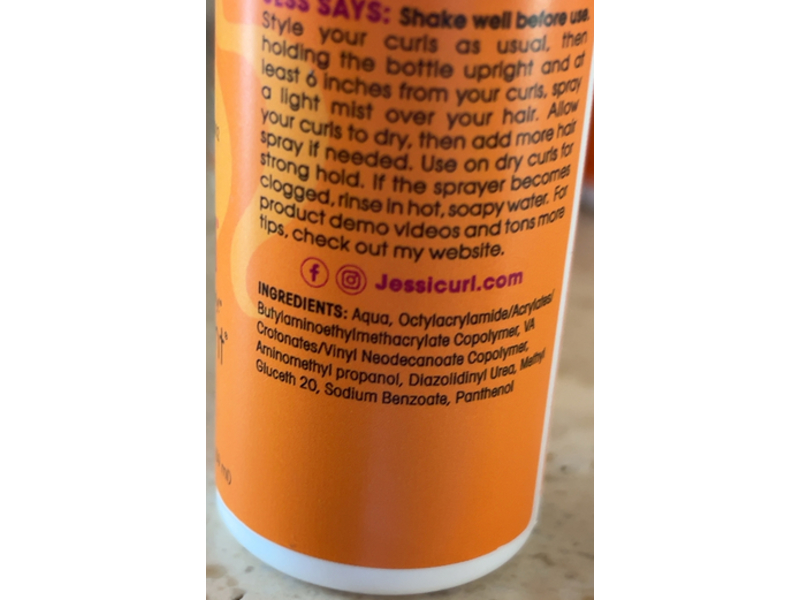 Jessicurl Aquavescent Hair Spray, 2 fl oz/59 mL