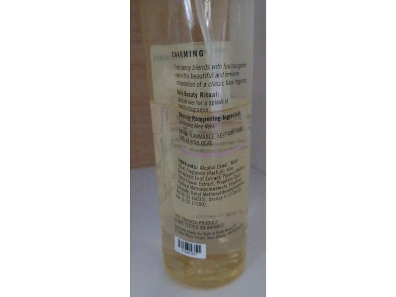 Bath & Body Works Pleasures Body Splash, Peony, 8 fl oz/236 mL