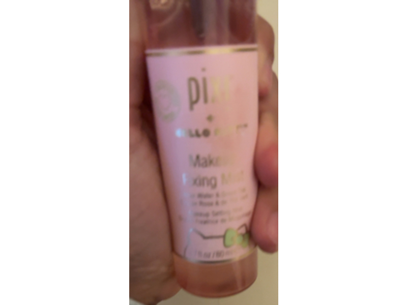 Pixi Hello Kitty Makeup Fixing Mist, Rose Water & Green Tea, 2.7 fl oz/80 mL
