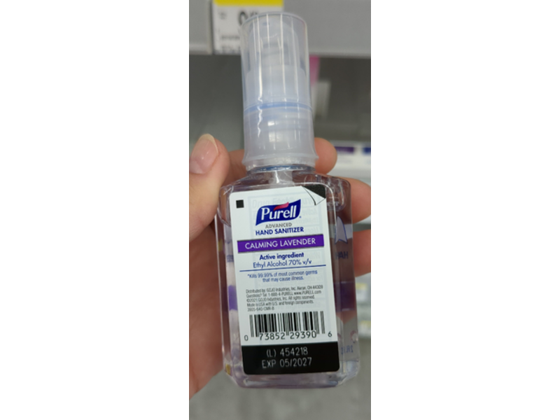 Purell Hand Sanitizer, Calming Lavender, 2 fl oz/59 mL