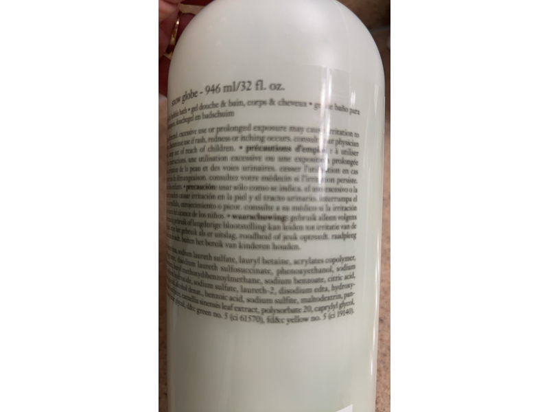Philosophy Snow Globe 3-in-1 Shampoo, Shower Gel & Bubble Bath, 32 fl oz/946 mL