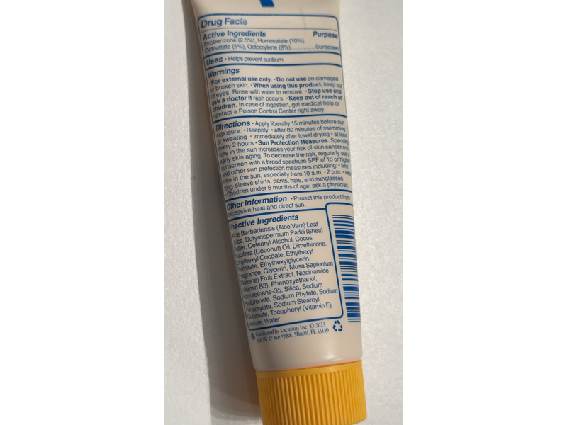 Vacation Classic Lotion Sunscreen, SPF 30, 1 fl oz/30 mL
