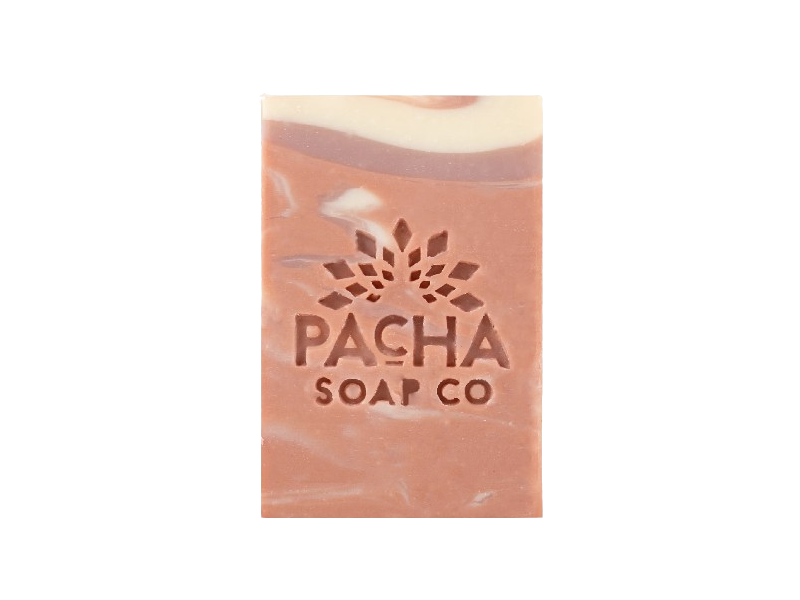 Pacha Soap Co Moisturizing & Gentle Bar Soap, Strawberry & Basil, 4 oz/113 g
