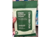 Clean Skin Club Clean Makeup Wipes, Green Tea + Aloe, 10 Count - thumbnail 2